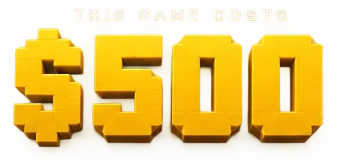 THIS GAME COSTS $500 — horizontal logo lockup.